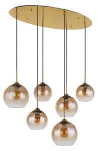Globo 15788-6H - Lustr na lanku JAMESSA 6xE27/60W/230V mosaz