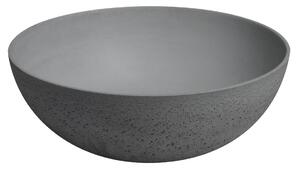 SAPHO FORMIGO betonové retro umyvadlo na desku, včetně výpusti, Ø 39 cm, šedá FG039