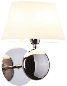 MaxLight Napoleon nástěnné svítidlo 1x40 W bílá-chrom W0121