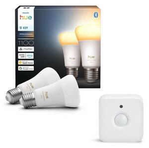 SADA 2x LED Stm. žárovka Philips Hue WHITE AMBIANCE E27/8,1W/230V+ senzor pohybu