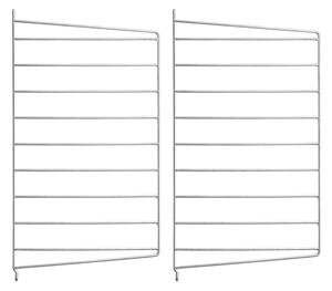 STRING Nástěnný panel 50 x 30 cm, Galvanized, 2 kusy