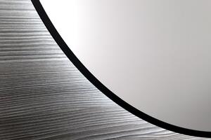 Sapho SHARON kulaté LED podsvícené zrcadlo, Ø 80 cm, černá mat