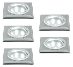 SADA 5x LED Podlahové svítidlo 5xLED/0,5W/230/12V