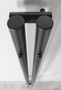 Sapho Pilon koupelnový radiátor designově 180x12.2 cm černá IZ124