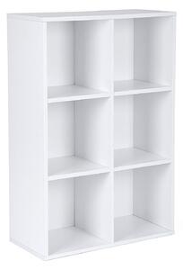 SONGMICS Knihovna SKU Beckham bílá