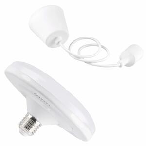 LED Závěsné svítidlo KIKI 1xE27/10W/230V bílé
