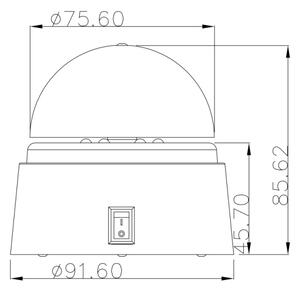 Globo 28014 - LED dekorační lampa DISCO 6xLED/0,06W/3xAA