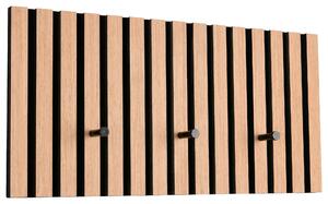 ŠATNÍ PANEL, černá, dub artisan, 60/30/7 cm Xora - Šatní panely