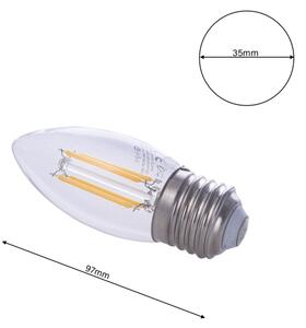 LED Žárovka FILAMENT E27/4W/230V 2700K