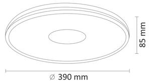 LED Stmívatelné stropní svítidlo LEON LED/24W/230V + dálkové ovládání