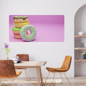 PIPPER. Samolepící textilní tapeta "Donuts 4"