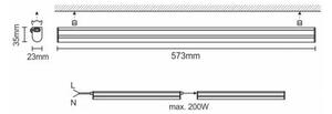 LED Podlinkové svítidlo LED/9W/230V 4000K