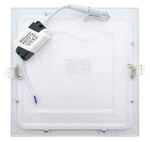 LED Podhledové svítidlo SQUARE LED/18W/230V 2700K 22x22 cm bílá