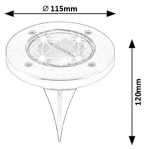 Rabalux 7975 - LED Venkovní solární svítidlo se senzorem LED/0,24W/1xAA IP44