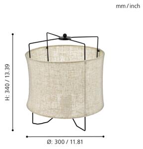 Eglo 43293 - Stolní lampa BRIDEKIRK 1xE27/40W/230V