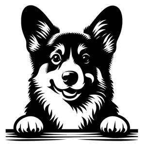 Samolepka pes Welsh Corgi Pembroke