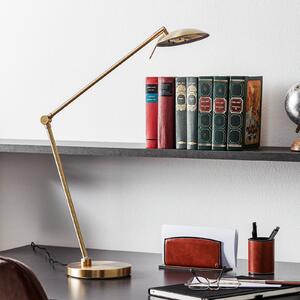 Stmívatelná stolní lampa LED Beatrice mosaz matná
