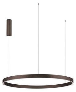 Nova Luce Elowen LED závěsné kruhové svítidlo Tmavě hnědáØ80cm