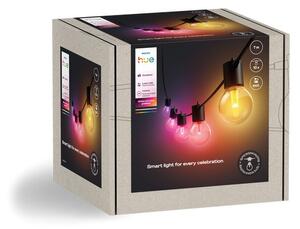 8721103063717 Philips Hue White and color gradient Low volt Festavia venkovní světelný řetěz - 10 žárovek LED 8,6W/500lm 1000-20000K+RGB IP65 černá, bez napájení