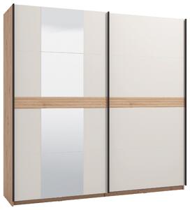 SKŘÍŇ S POSOUVACÍMI DVEŘMI, kašmírová, dub artisan, 220/217/62 cm Xora - Šatní skříně