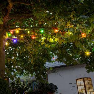 LED světelný řetěz pro prodloužení pivní zahrady, barevný