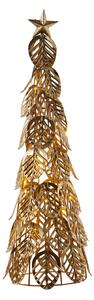 LED dekorační strom Kirstine, zlatá, výška 43 cm