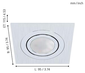 Eglo 98636 - LED Podhledové svítidlo AREITIO 1xGU10/5W/230V