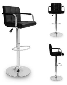 Aga 2x Barová židle s područkami MR2010 Černá