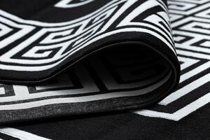 Dywany Łuszczów Kusový koberec Gloss 6776 85 greek black/ivory - 240x330 cm