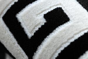 Dywany Łuszczów Kusový koberec Gloss 6776 85 greek black/ivory ROZMĚR: 200x290
