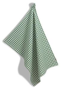 Kela Utěrka Cora, 100% bavlna, zelená, kostka,70 x 50 cm