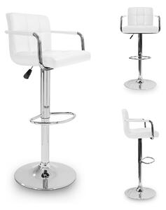 Aga Barová židle s područkami MR2010 Bílá