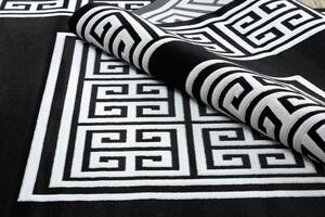 Dywany Łuszczów Kusový koberec Gloss 6776 85 greek black/ivory - 240x330 cm