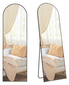 Zaoblené zrcadlo UMBRA, 160x50 cm, černá SongmicsHome
