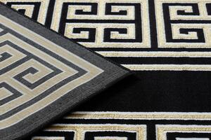 Dywany Łuszczów Kusový koberec Gloss 6776 86 greek black/gold - 80x150 cm
