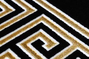 Dywany Łuszczów Kusový koberec Gloss 6776 86 greek black/gold ROZMĚR: 80x150