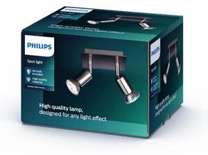 55032/17/PN Carrea bodové svítidlo 2xGU10 50W IP20, niklové
