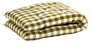 Bavlněná matrace Checkered Natural 45 × 125 cm