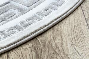 Dywany Łuszczów Kusový koberec Gloss 2813 27 greek grey kruh - 150x150 (průměr) kruh cm