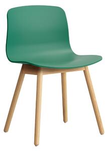 HAY Jídelní židle AAC 12, Oak / Teal green