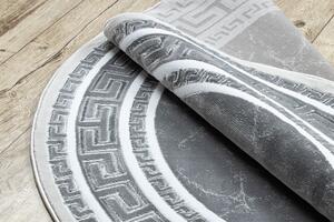 Dywany Łuszczów Kusový koberec Gloss 2813 27 greek grey kruh ROZMĚR: 150x150 (průměr) kruh