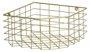 Drátěná rohová polička Antique Brass