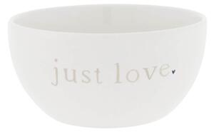 Keramická miska White / Just love 300 ml