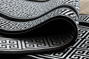 Dywany Łuszczów Běhoun Gloss 6776 85 greek black/ivory - 70x200 cm