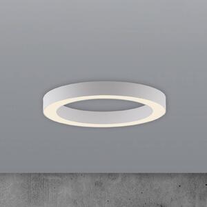 PURE LED stropní svítidlo Lines, Ø 35 cm, bílé,, stmívatelný, Bílá / opál, Obývací pokoj / jídelna, Hliník, Moderní