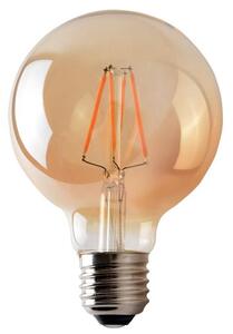 LED Žárovka CLASIC AMBER G95 E27/8W/230V 2200K - Brilagi