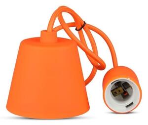 Lustr na lanku 1xE27/60W/230V oranžová