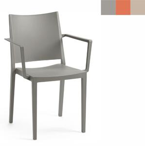 ROJAPLAST Zahradní židle - MOSK ARMCHAIR, plastová Barva: šedá