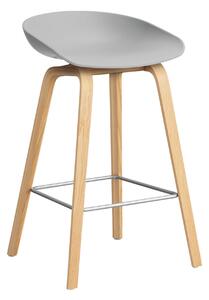 HAY Barová židle AAS 32, H65, Oak / Concrete grey