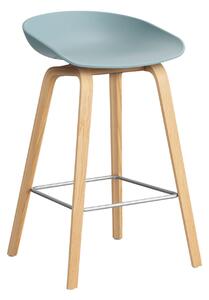 HAY Barová židle AAS 32, H65, Oak / Dusty blue